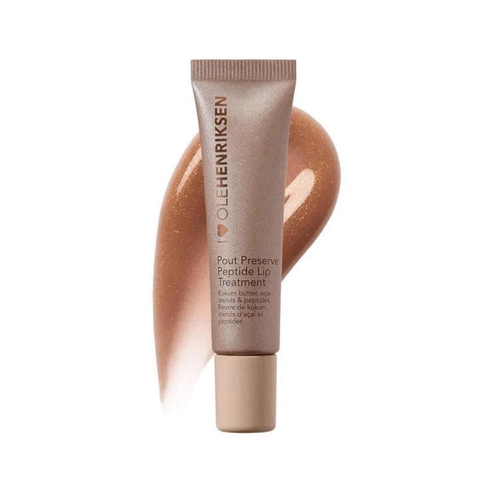 Ole Henriksen Pout Preserve Peptide Lip Treatment NEW inBox CREME BRULEE GLIMMER